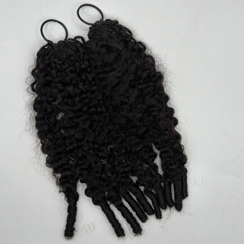 Burmese Curly Feather Crochet hair