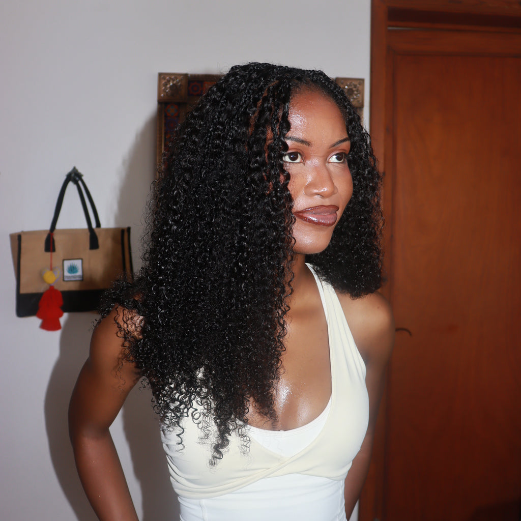 Burmese Curly Feather Crochet hair