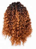 Burmese Curly Honey Blonde Ombre Feather  Crochet hair